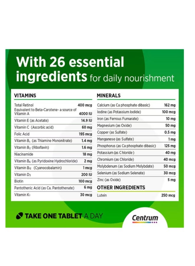 Centrum Adult Multivitamin, 30 Tablets - Image 3